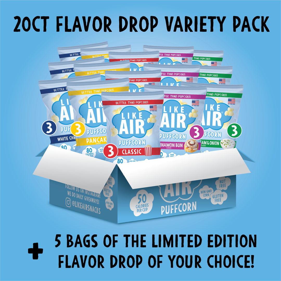 20ct Flavor Drop Variety Pack - Like Air Puffcorn