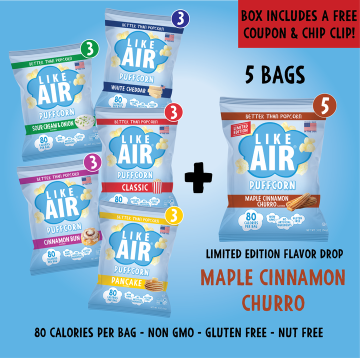 20ct Flavor Drop Variety Pack - Like Air Puffcorn