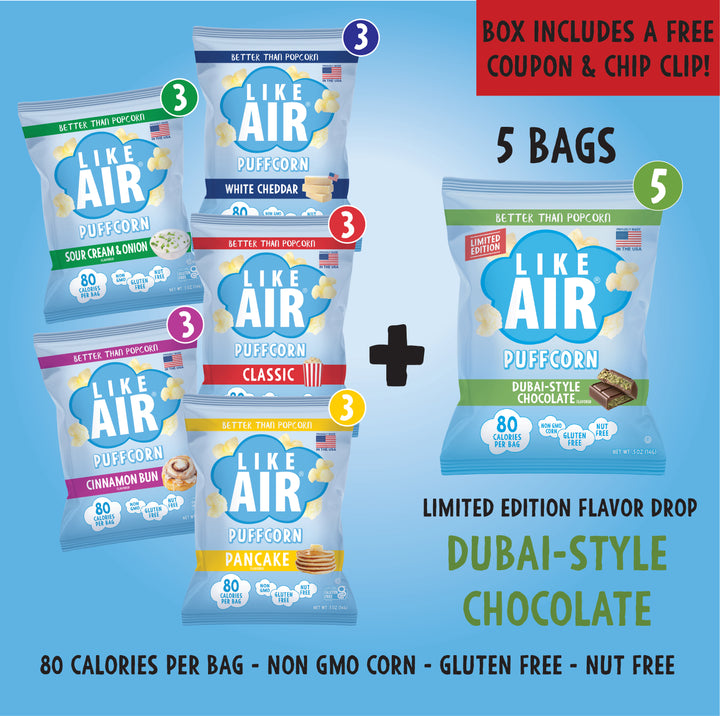 20ct Flavor Drop Variety Pack - Like Air Puffcorn