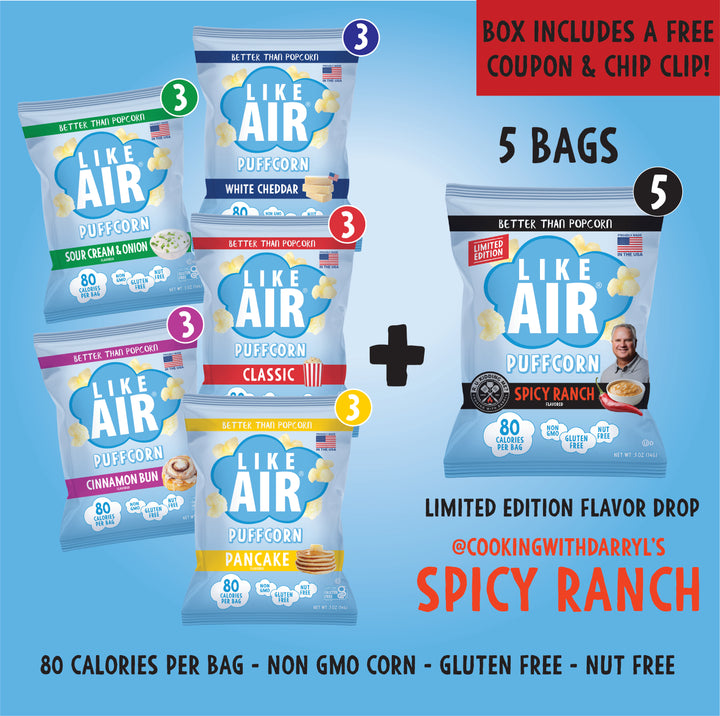20ct Flavor Drop Variety Pack - Like Air Puffcorn