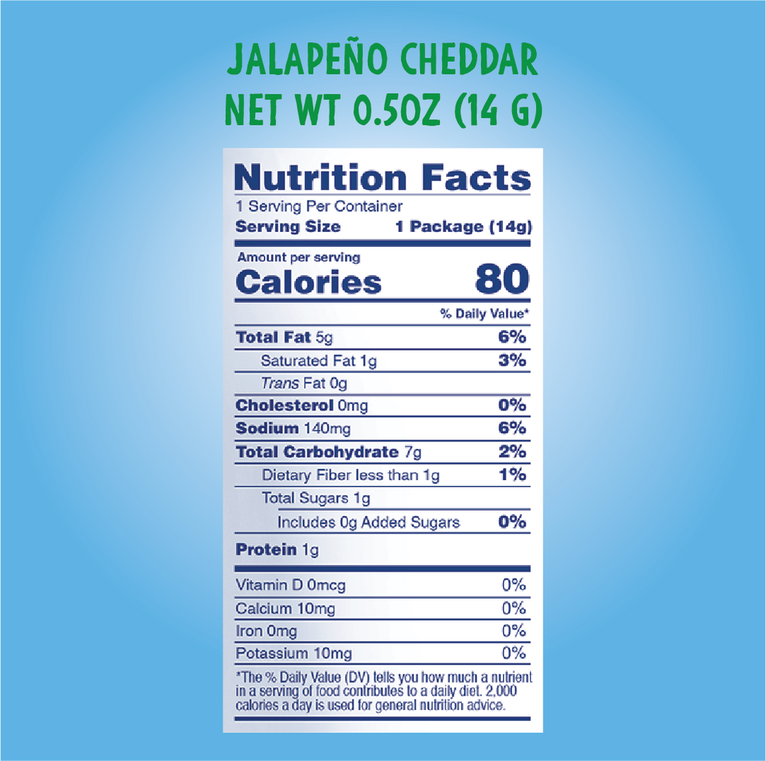 Jalapeño Cheddar Puffcorn Single Serve  - 6 bags - Like Air Puffcorn