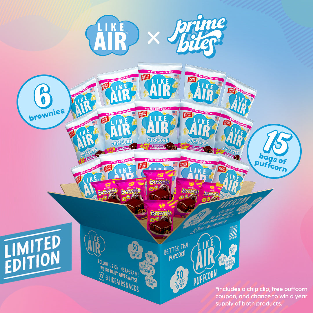 Prime Bites  x Like Air Chocolate Glazed Donut Flavor Box