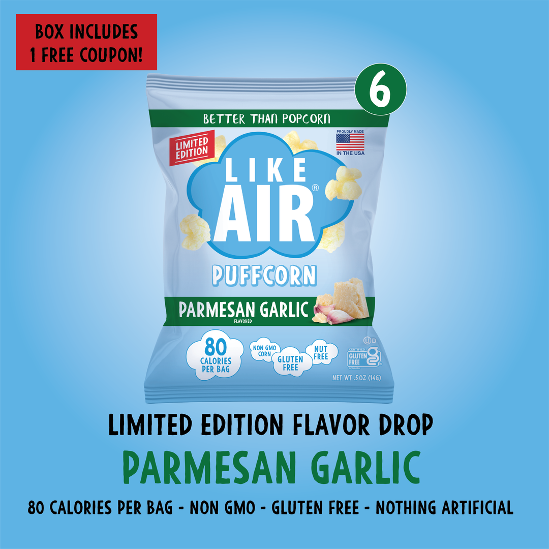 6 count Single Flavor Puffcorn Pack  - 6 bags - Like Air Puffcorn