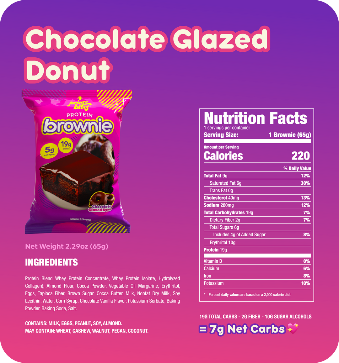 Prime Bites  x Like Air Chocolate Glazed Donut Flavor Box