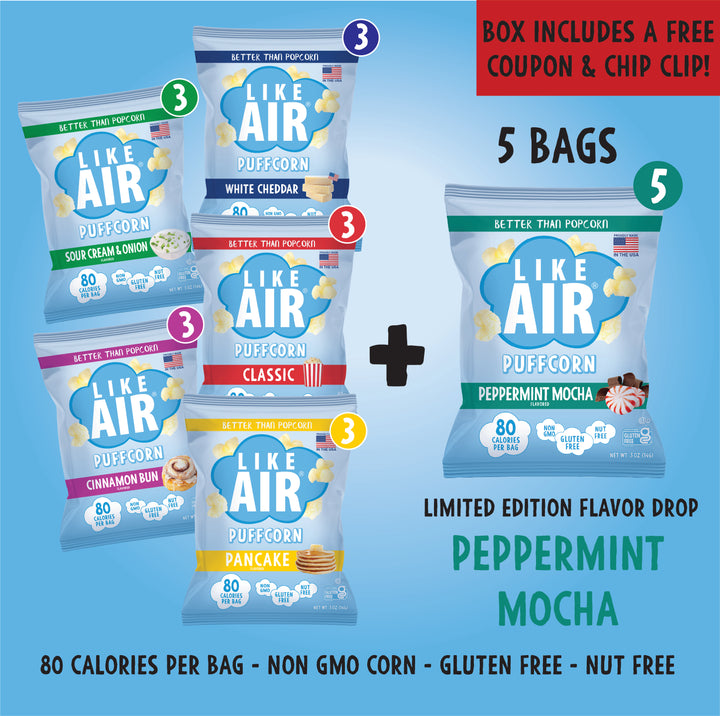 20ct Flavor Drop Variety Pack - Like Air Puffcorn