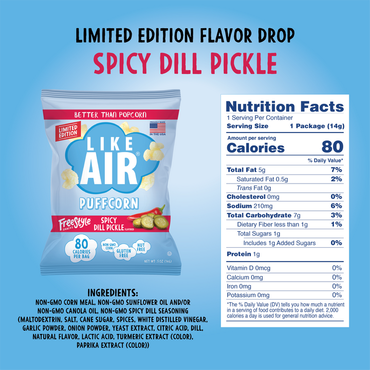 20ct Flavor Drop Variety Pack - Like Air Puffcorn
