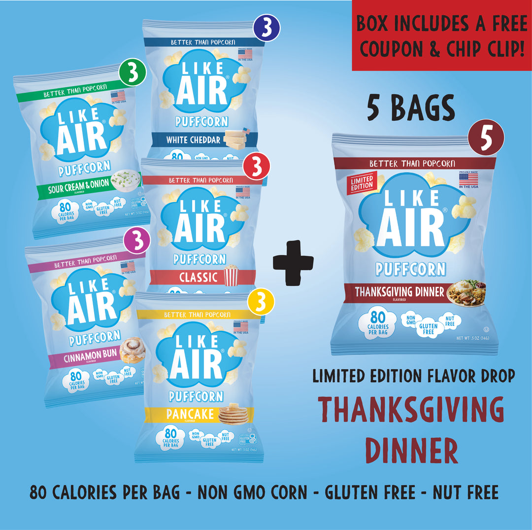 20ct Flavor Drop Variety Pack - Like Air Puffcorn